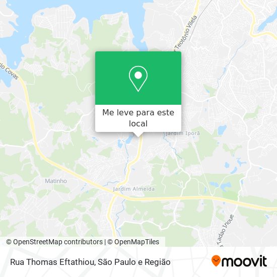 Rua Thomas Eftathiou mapa