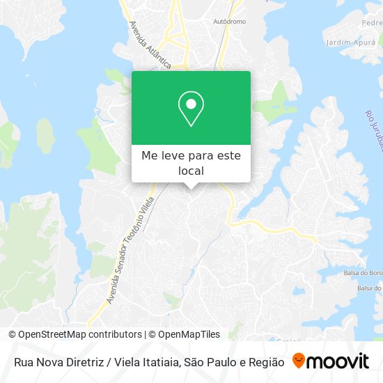 Rua Nova Diretriz / Viela Itatiaia mapa