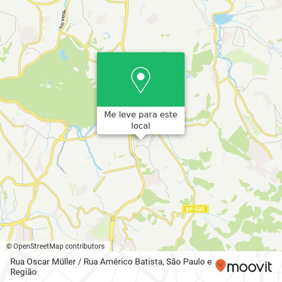 Rua Oscar Müller / Rua Américo Batista mapa