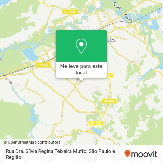 Rua Dra. Sílvia Regina Teixeira Muffo mapa