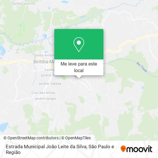 Estrada Municipal João Leite da Silva mapa