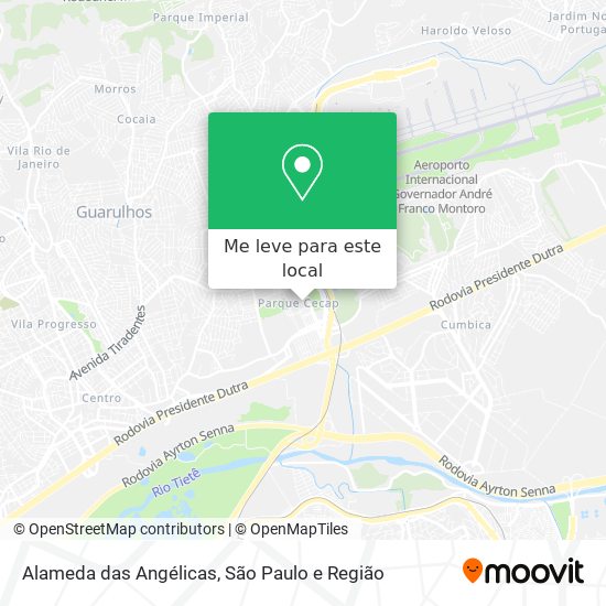 Alameda das Angélicas mapa