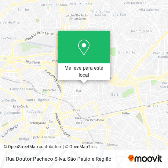 Rua Doutor Pacheco Silva mapa