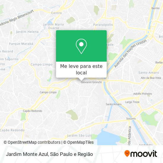 Jardim Monte Azul mapa