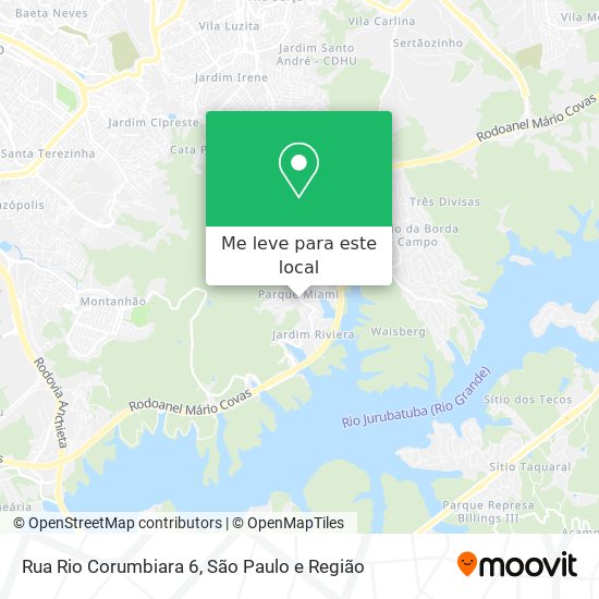 Rua Rio Corumbiara 6 mapa