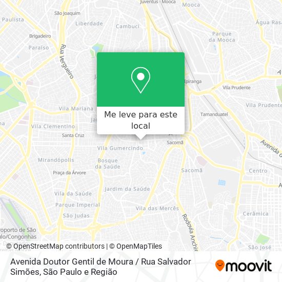 Avenida Doutor Gentil de Moura / Rua Salvador Simões mapa