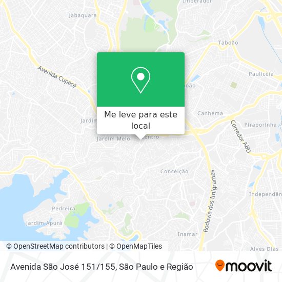 Avenida São José 151/155 mapa