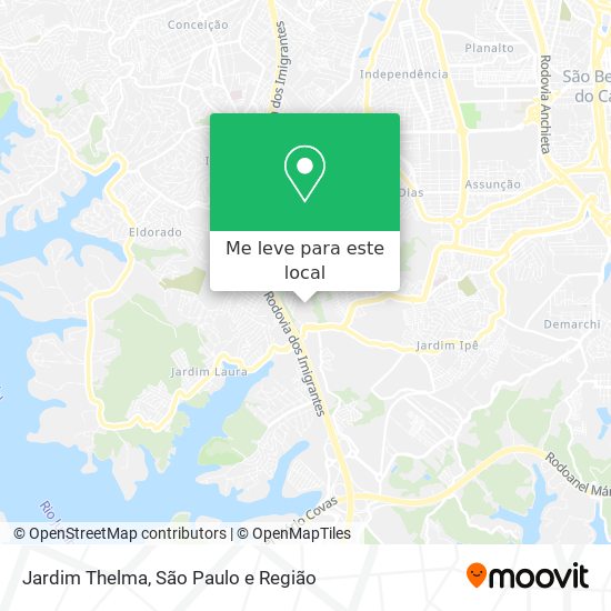 Jardim Thelma mapa