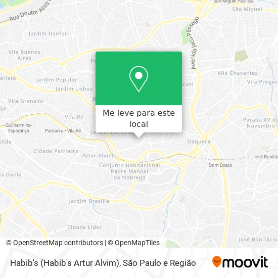 Habib's (Habib's Artur Alvim) mapa