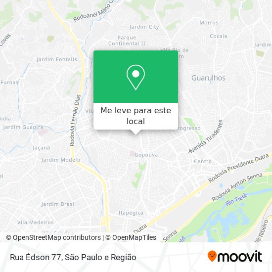 Rua Édson 77 mapa