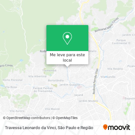 Travessa Leonardo da Vinci mapa