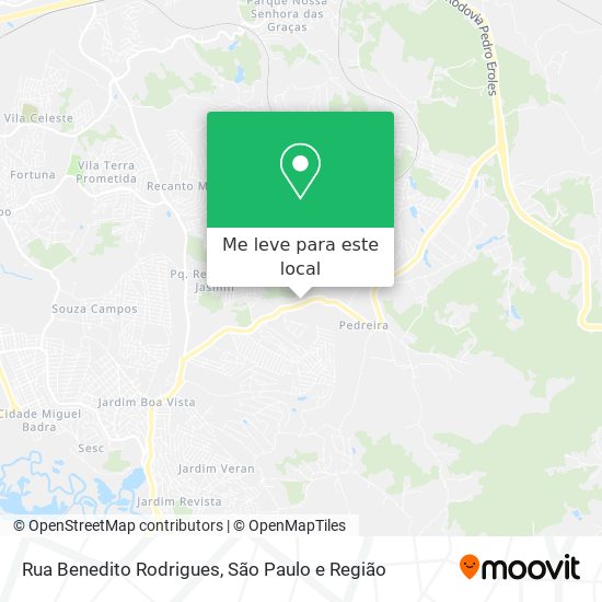 Rua Benedito Rodrigues mapa