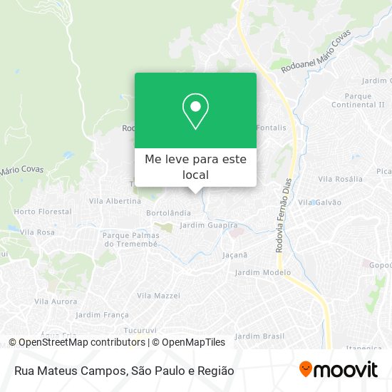 Rua Mateus Campos mapa