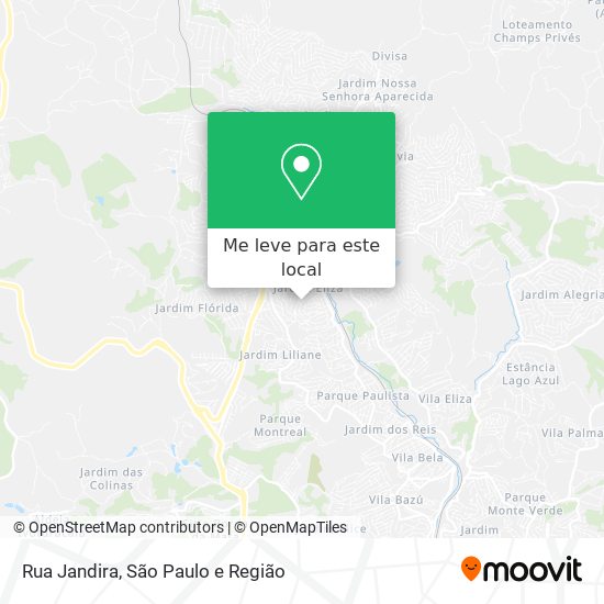 Rua Jandira mapa