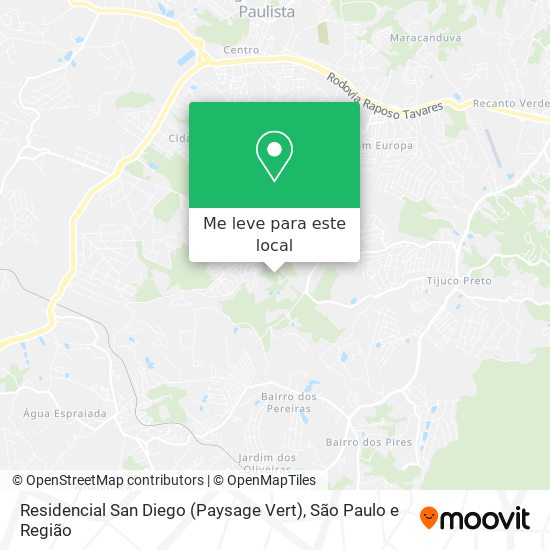 Residencial San Diego (Paysage Vert) mapa