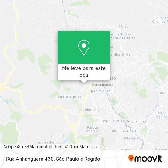 Rua Anhanguera 430 mapa