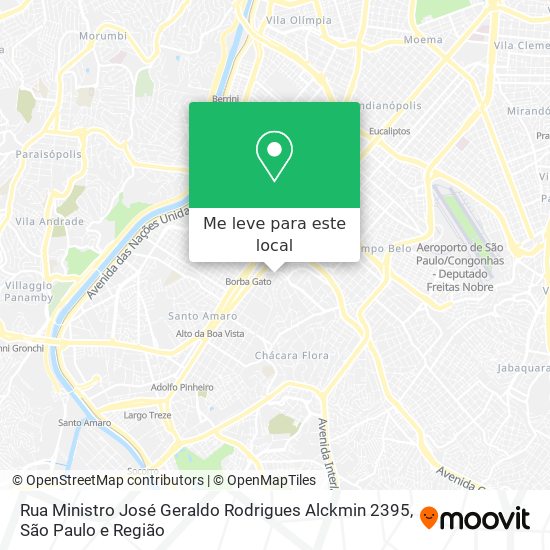 Rua Ministro José Geraldo Rodrigues Alckmin 2395 mapa