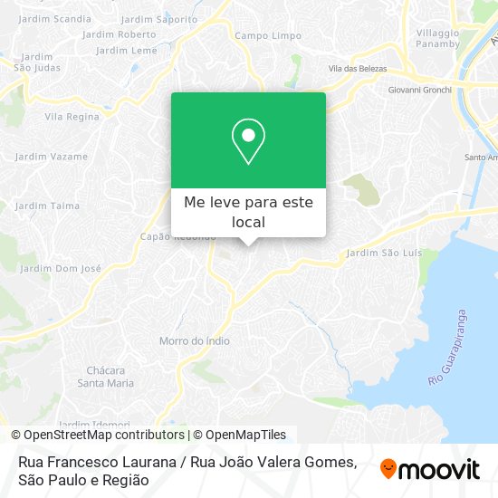 Rua Francesco Laurana / Rua João Valera Gomes mapa