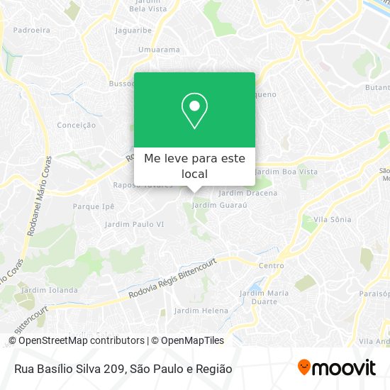 Rua Basílio Silva 209 mapa