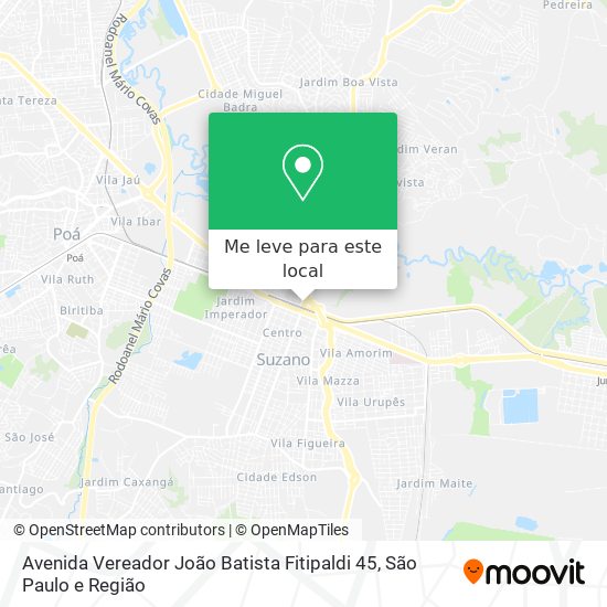 Avenida Vereador João Batista Fitipaldi 45 mapa