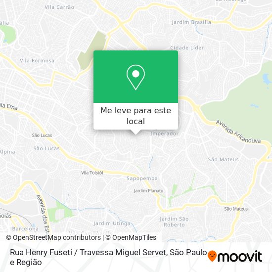 Rua Henry Fuseti / Travessa Miguel Servet mapa