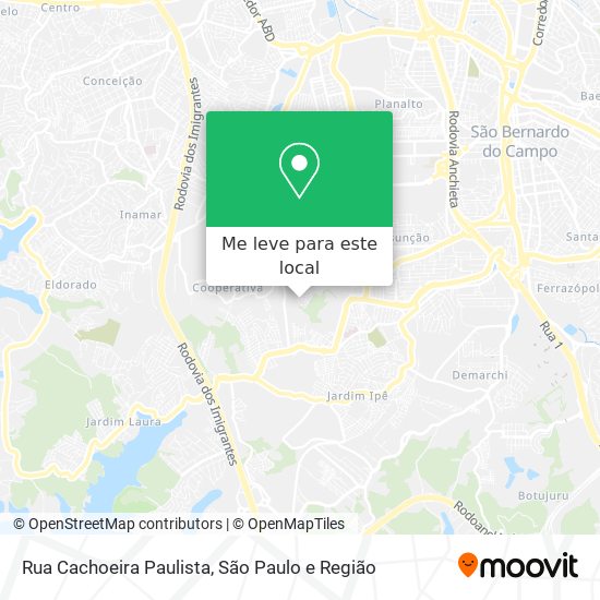 Rua Cachoeira Paulista mapa