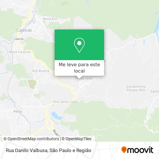 Rua Danilo Valbusa mapa