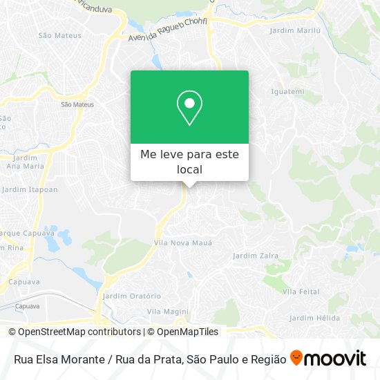 Rua Elsa Morante / Rua da Prata mapa