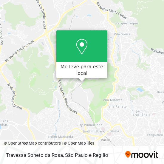 Travessa Soneto da Rosa mapa