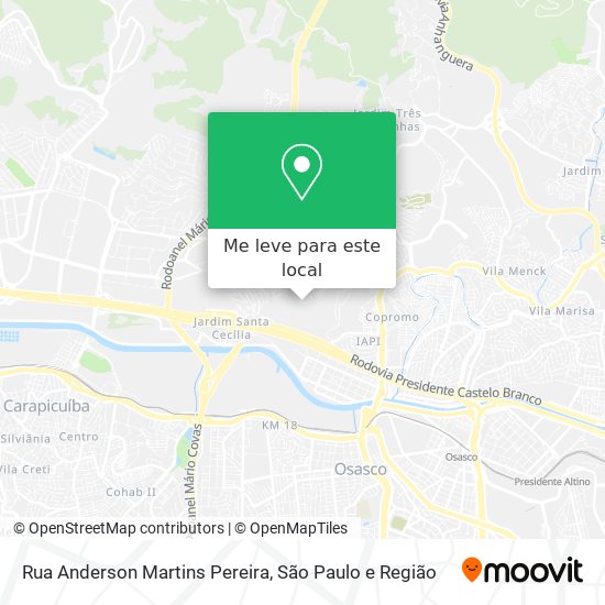 Rua Anderson Martins Pereira mapa