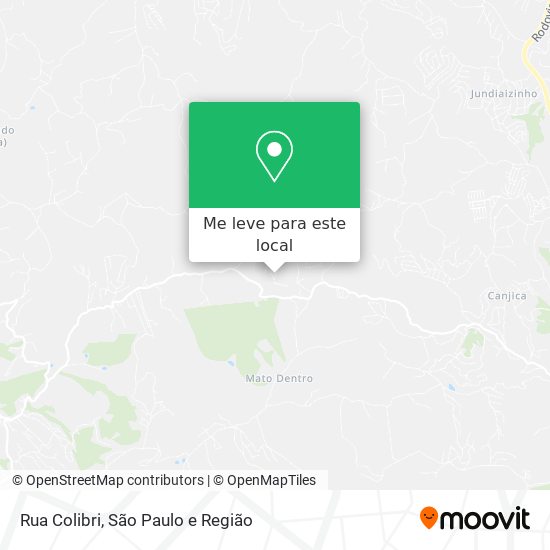 Rua Colibri mapa