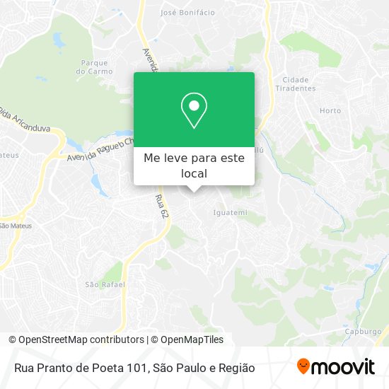 Rua Pranto de Poeta 101 mapa