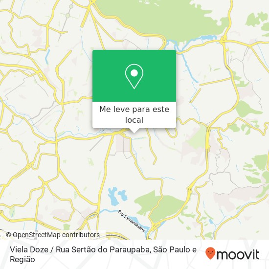 Viela Doze / Rua Sertão do Paraupaba mapa