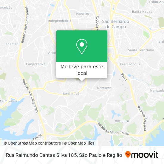 Rua Raimundo Dantas Silva 185 mapa