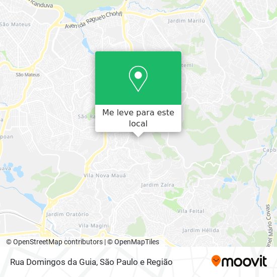 Rua Domingos da Guia mapa