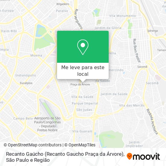 Recanto Gaúcho (Recanto Gaucho Praça da Árvore) mapa