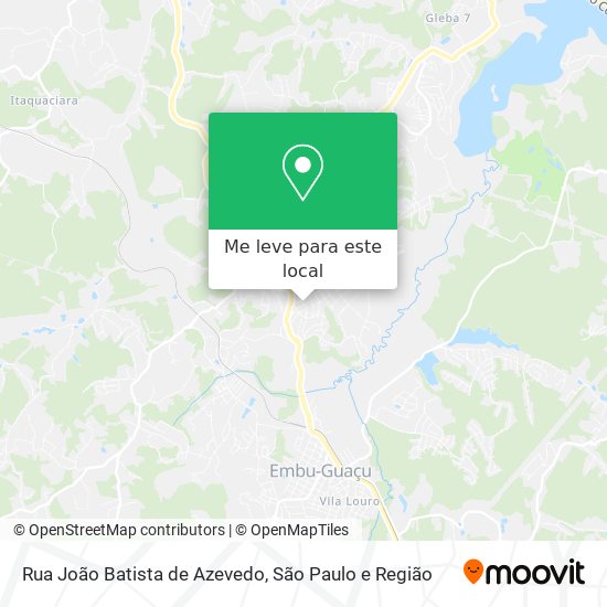 Rua João Batista de Azevedo mapa