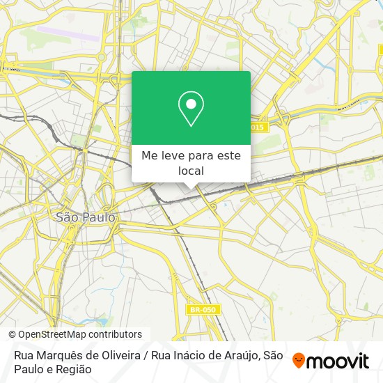Rua Marquês de Oliveira / Rua Inácio de Araújo mapa