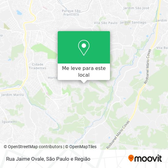 Rua Jaime Ovale mapa