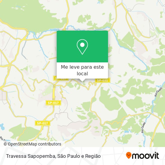 Travessa Sapopemba mapa