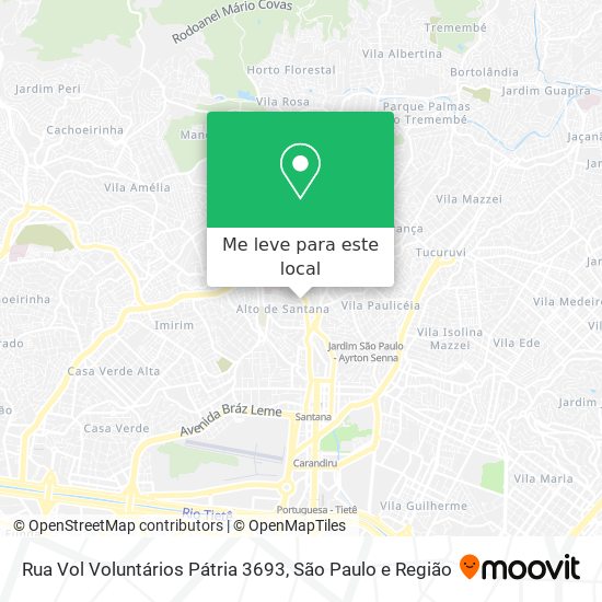 Rua Vol Voluntários Pátria 3693 mapa