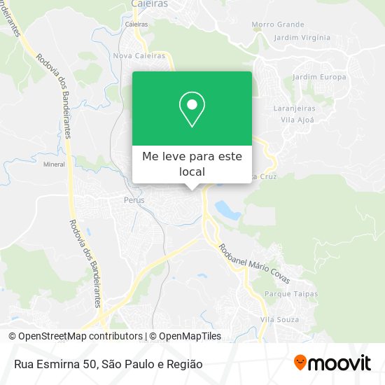 Rua Esmirna 50 mapa