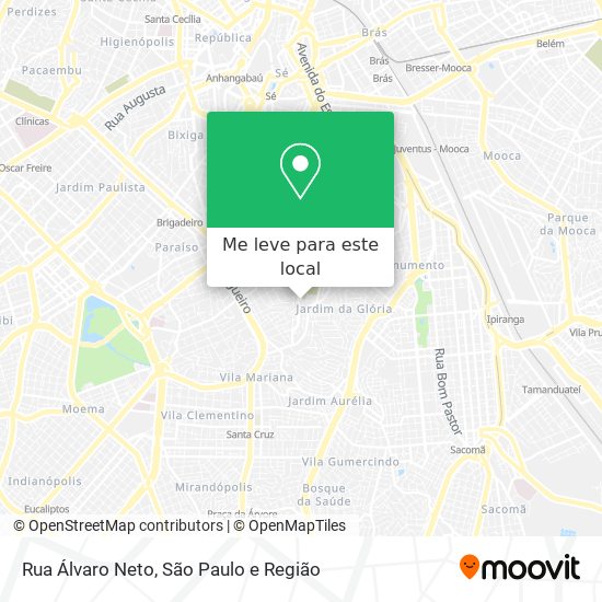 Rua Álvaro Neto mapa