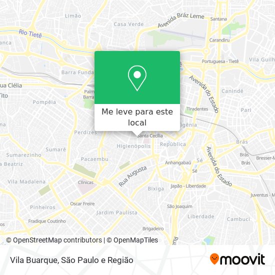 Vila Buarque mapa