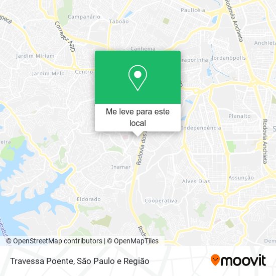 Travessa Poente mapa