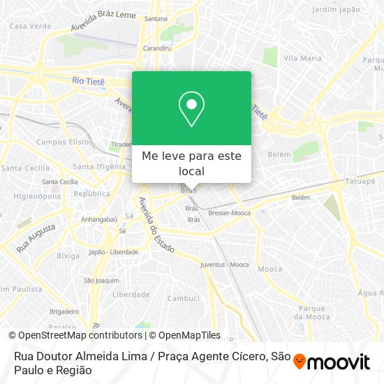 Rua Doutor Almeida Lima / Praça Agente Cícero mapa