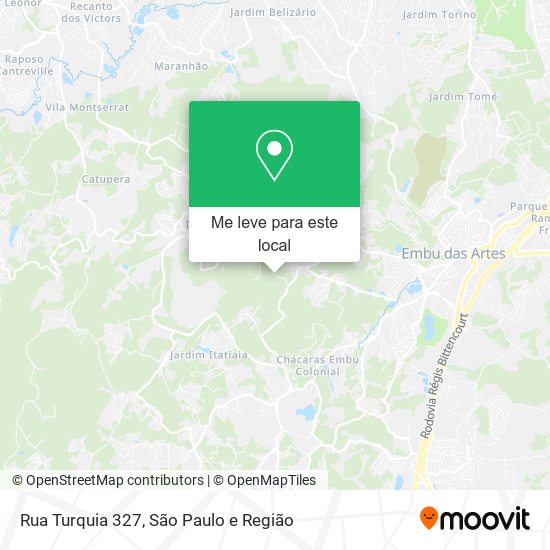 Rua Turquia 327 mapa