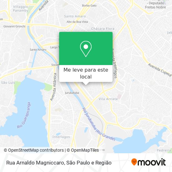 Rua Arnaldo Magniccaro mapa