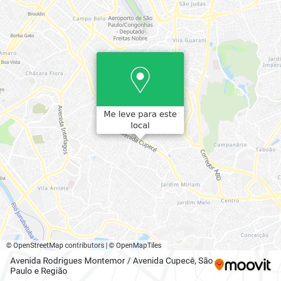 Avenida Rodrigues Montemor / Avenida Cupecê mapa