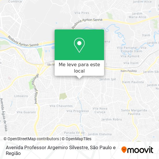 Avenida Professor Argemiro Silvestre mapa